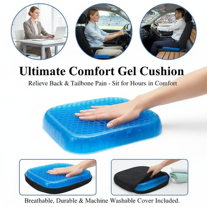 Gel Orthopedic Seat Cushion for  Back Pain